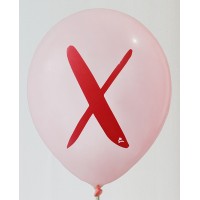 Pink Crystal Alphabet A-Z Printed Balloons